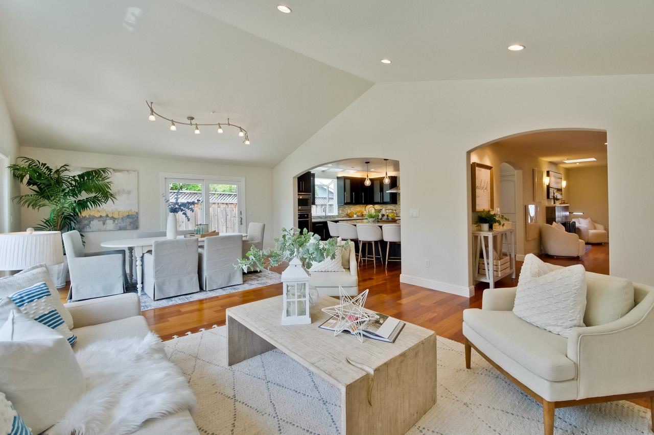 1663 Samedra Street Sunnyvale, CA 94087 - Photo 28 of 79 a living room with furniture and a wooden floor