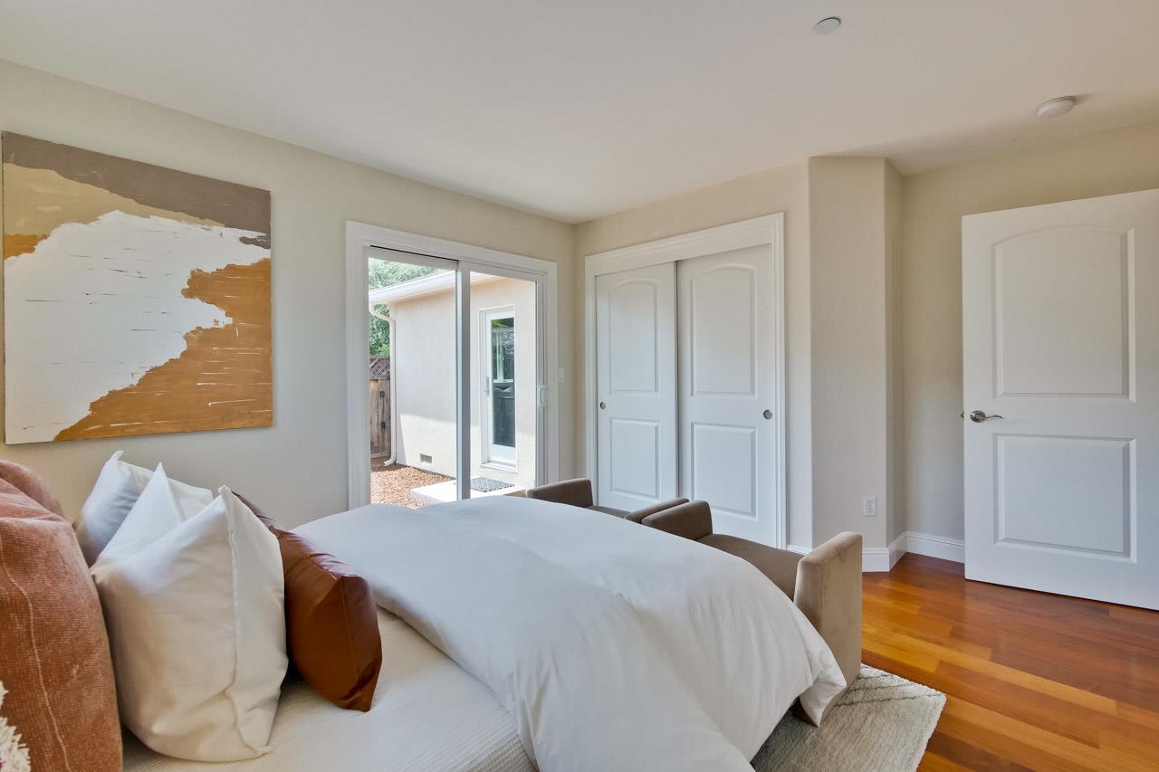 1663 Samedra Street Sunnyvale, CA 94087 - Photo 39 of 79 a bedroom with a bed and wooden floor