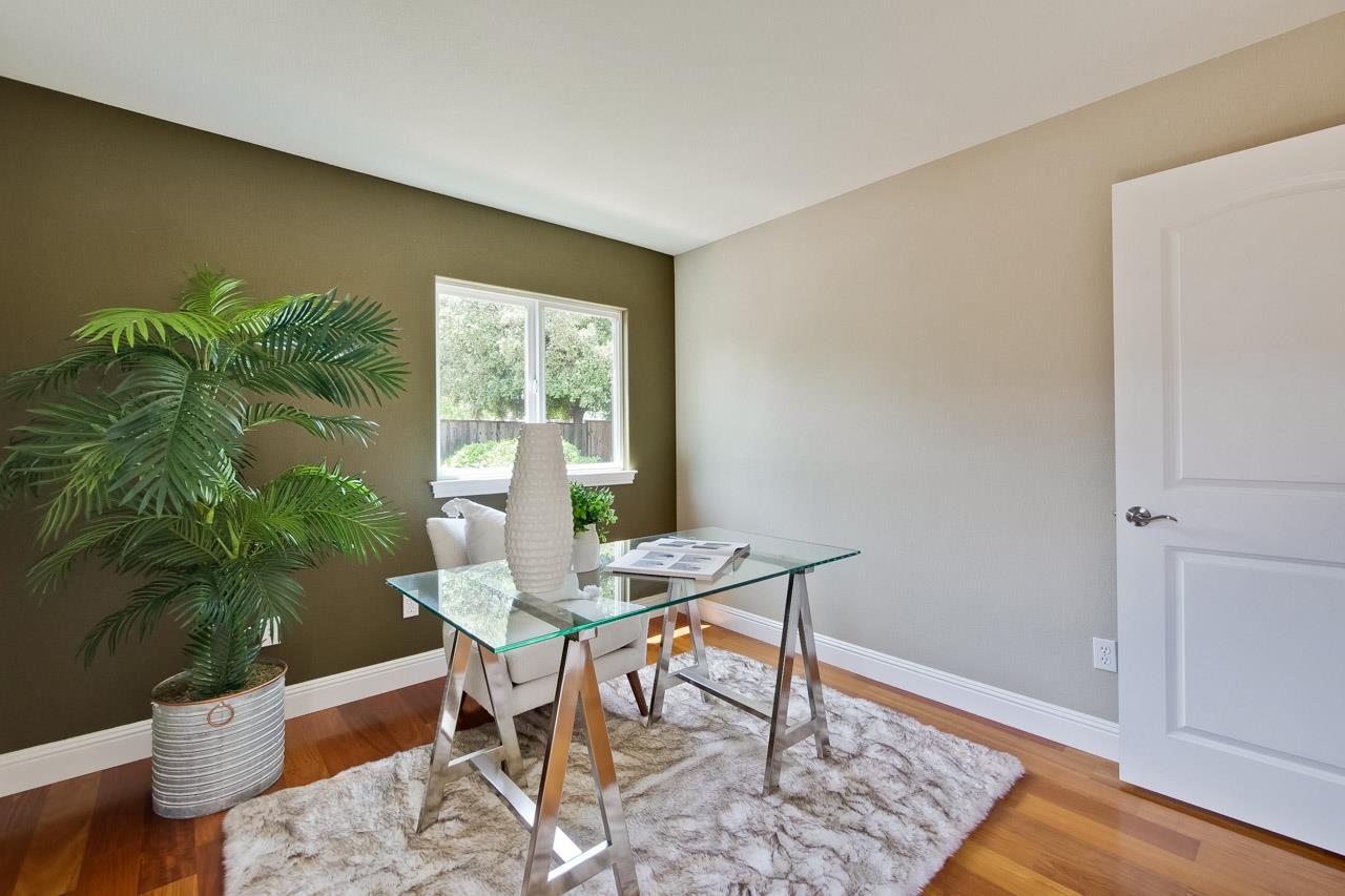 1663 Samedra Street Sunnyvale, CA 94087 - Photo 42 of 79 a workspace room with furniture and wooden floor