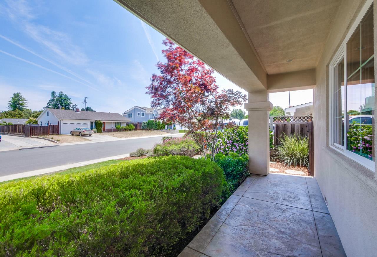 1663 Samedra Street Sunnyvale, CA 94087 - Photo 76 of 79 a view of a garden with an outdoor seating