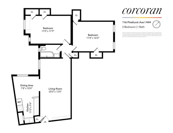 $595,000 | 116 Pinehurst Avenue, Unit H44 | Hudson Heights
