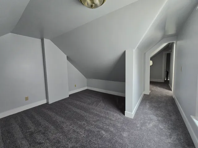 a view of a room with an empty space