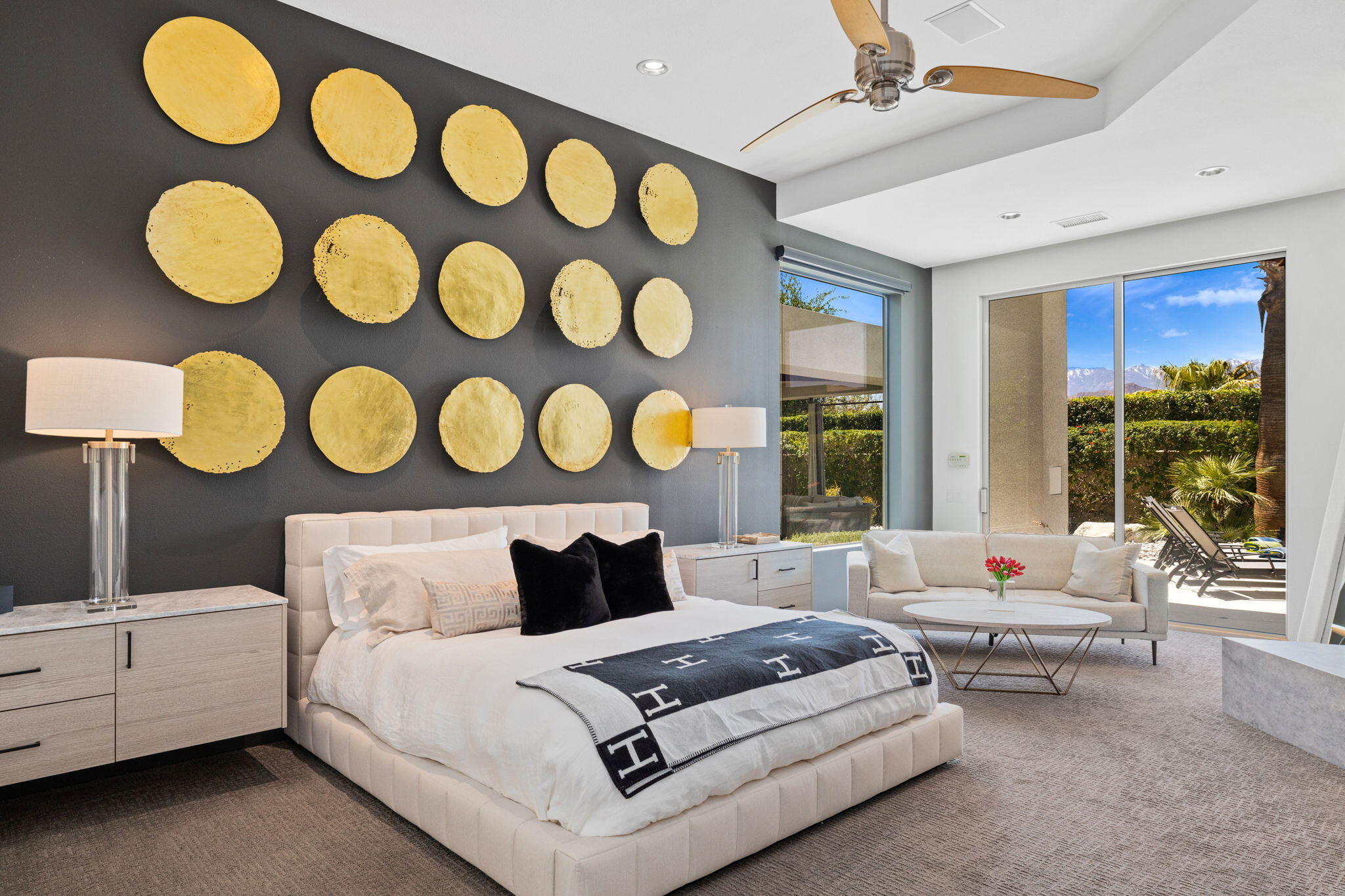 36725 Palm View Road Rancho Mirage, CA 92270 - Photo 104 of 136 a living room with furniture and a large window