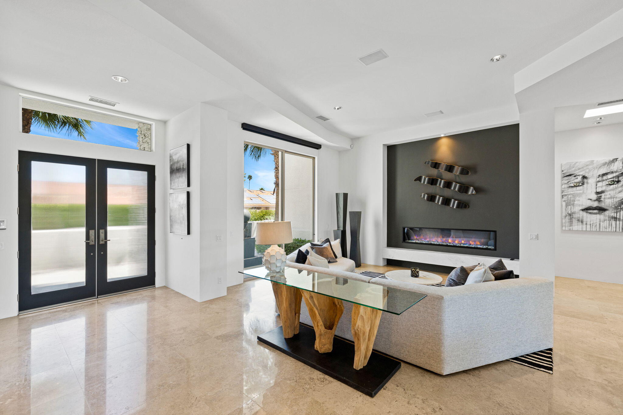 36725 Palm View Road Rancho Mirage, CA 92270 - Photo 77 of 136 a living room with furniture and a large window