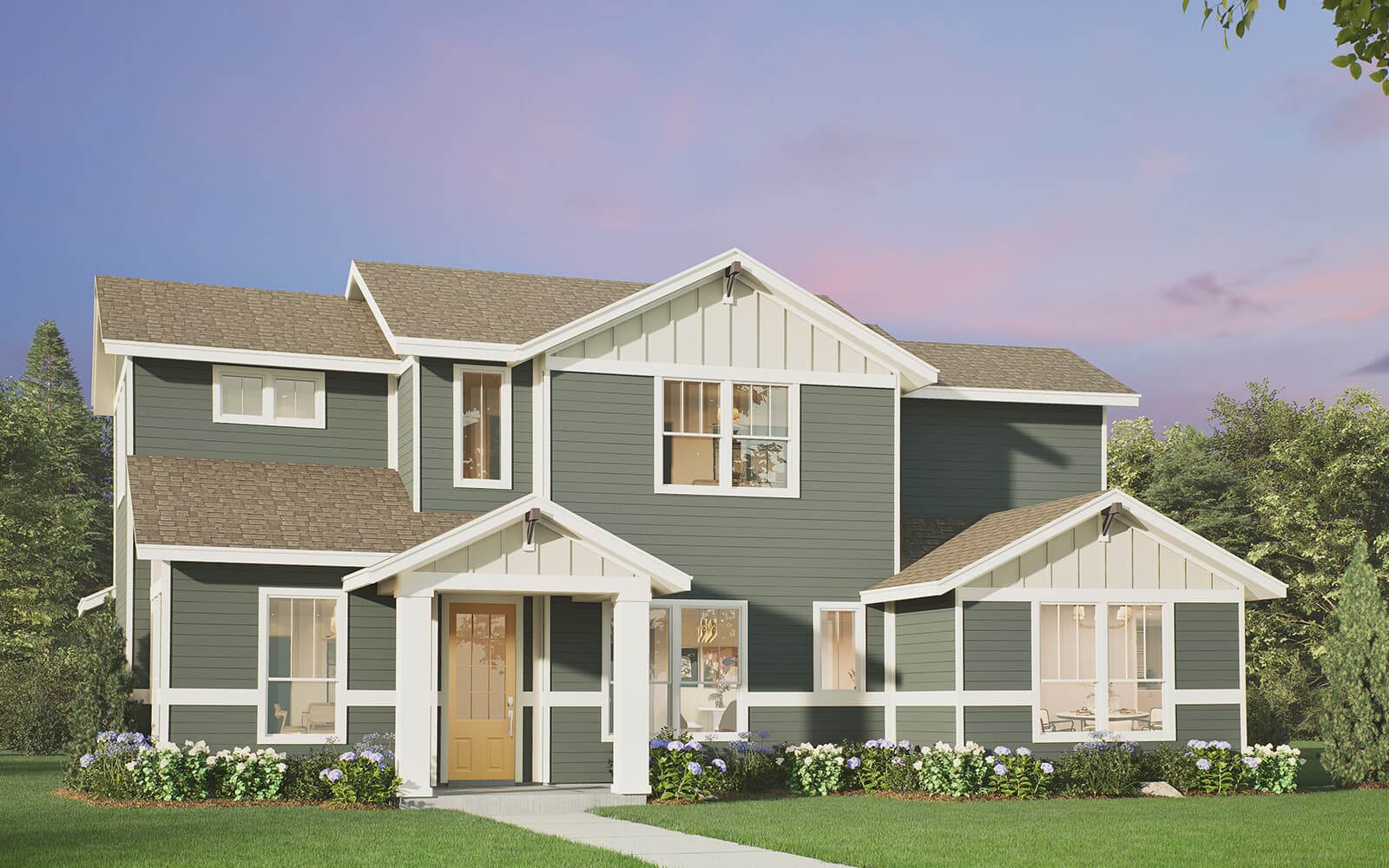 8818 Marmoset Way Austin, TX 78744 - Photo 1 of 19 View of front of home featuring roof with shingles, board and batten siding, and a yard