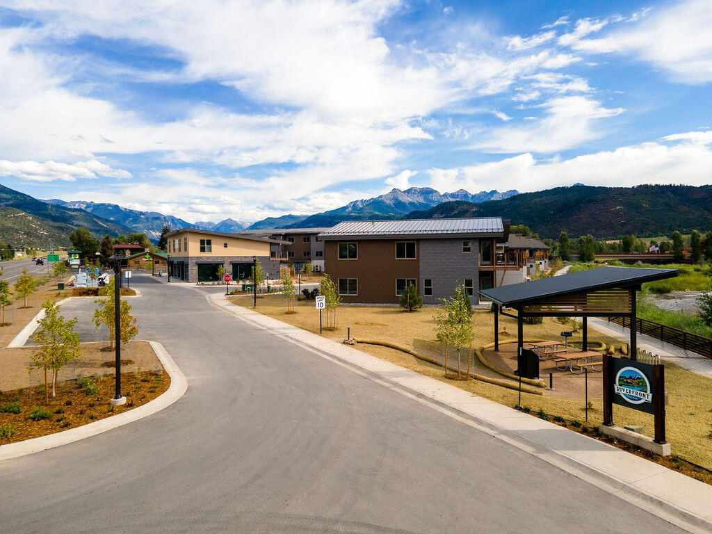 165 Riverfront Lane, Unit D3B Ridgway, CO 81432 - Photo 41 of 44 RiverfrontVillage-Aerials-08025(3)