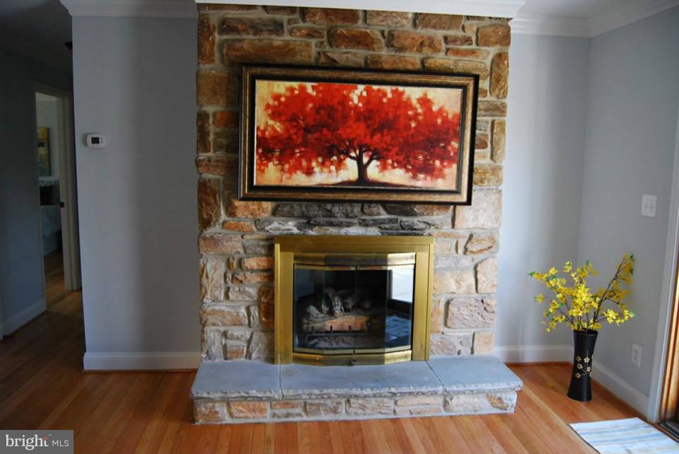 304 South Rolling Road Catonsville, MD 21228 - Photo 7 of 30 Kitchen w/ Fireplace