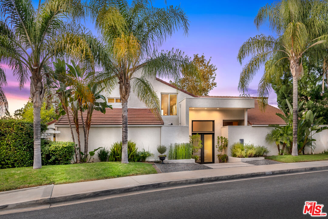 4500 Park Serena Calabasas, CA 91302 - Photo 2 of 34 a front view of a house with a garden and a houses