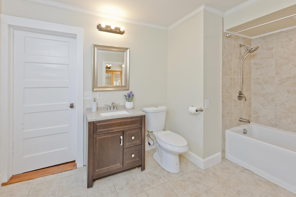 137 Old Amherst Road Belchertown, MA 01007 - Photo 17 of 42 a bathroom with a sink a toilet and shower