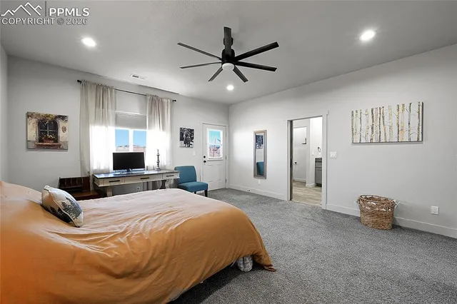 a front view of a house with a ocean view