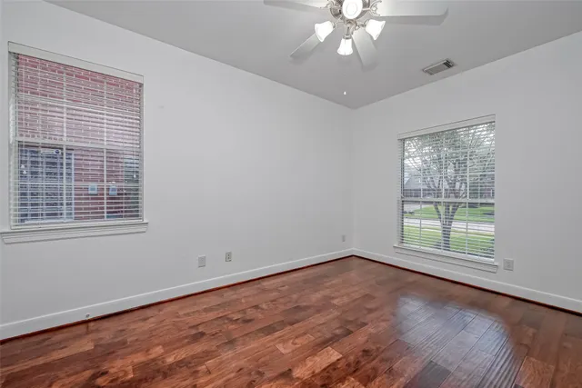 wooden floor in an empty room