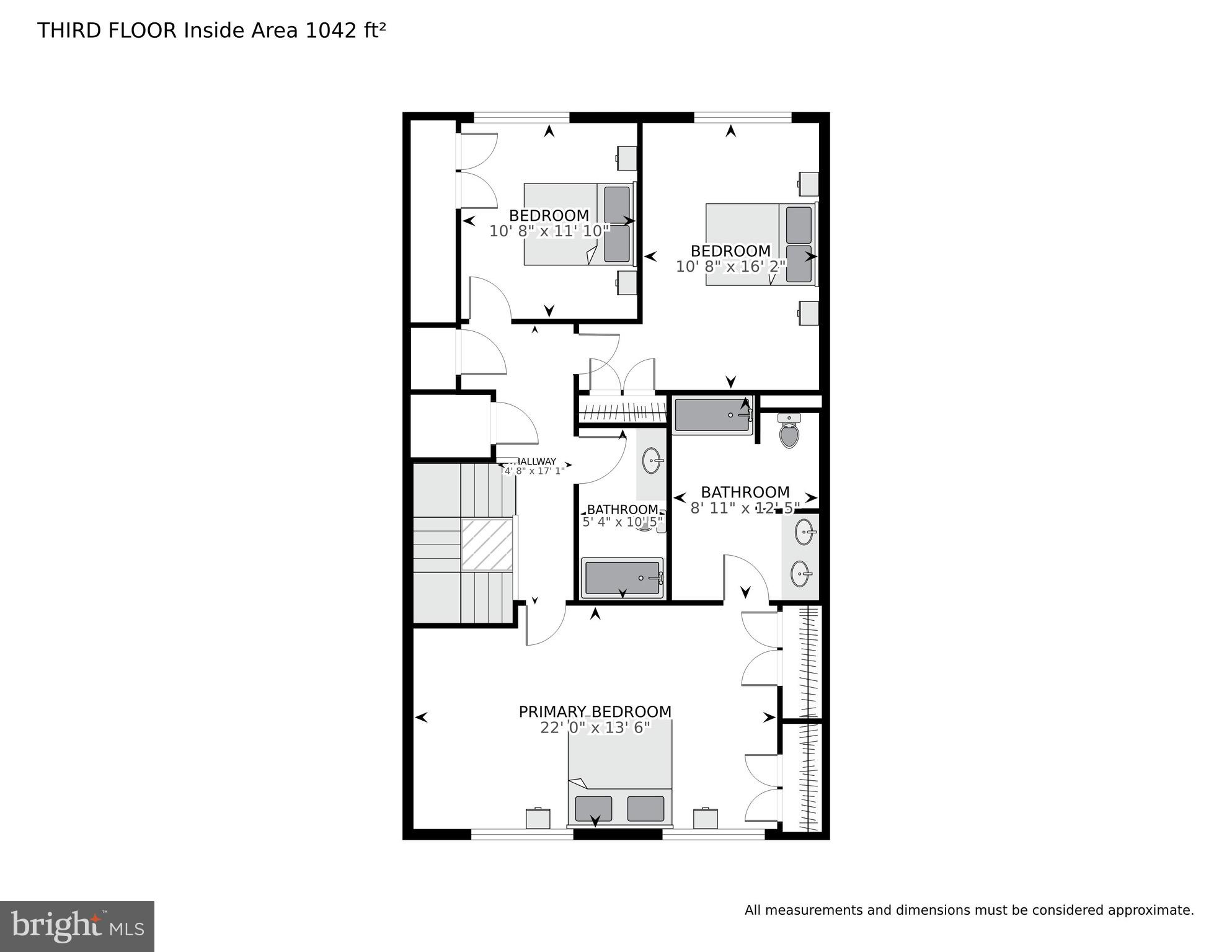 2334 South Rolfe Street Arlington, VA 22202 - Photo 34 of 35 Upper Level 2 Floor plan