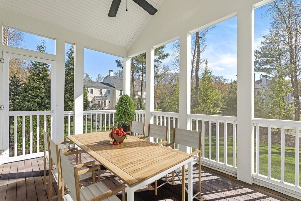 5 Cider Circle Bolton, MA 01740 - Photo 14 of 42 a view of a dining room with furniture large windows and wooden floor