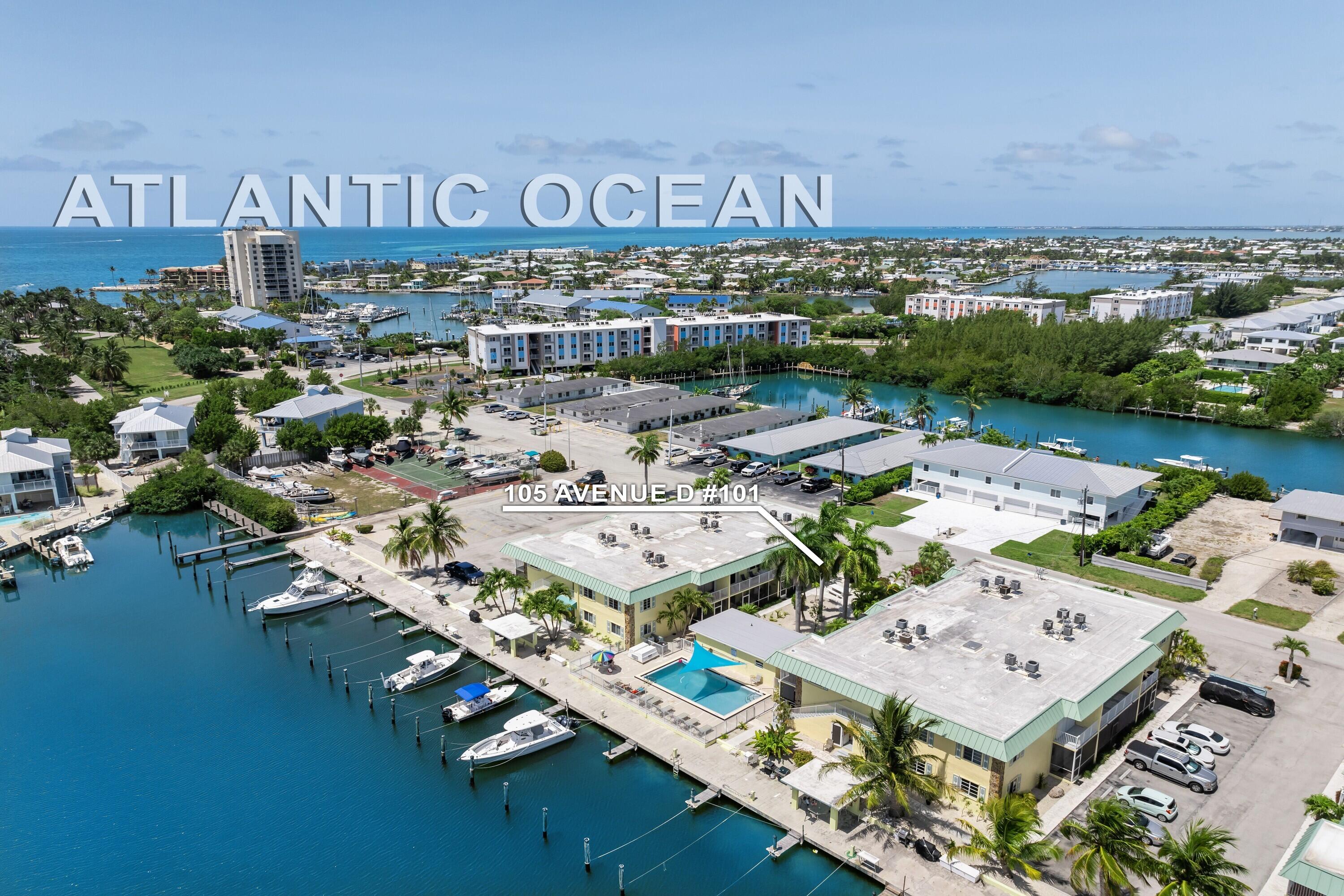 105 Ave D, Unit 101 Marathon, FL 33050 - Photo 28 of 32 a picture of a city with lots of residential buildings