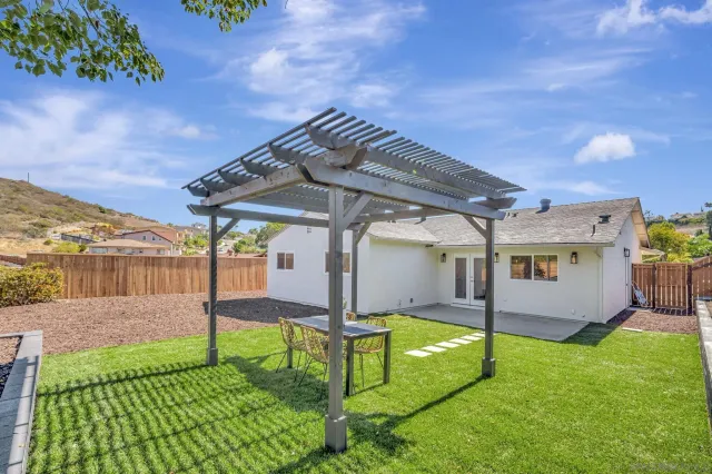 a front view of a house