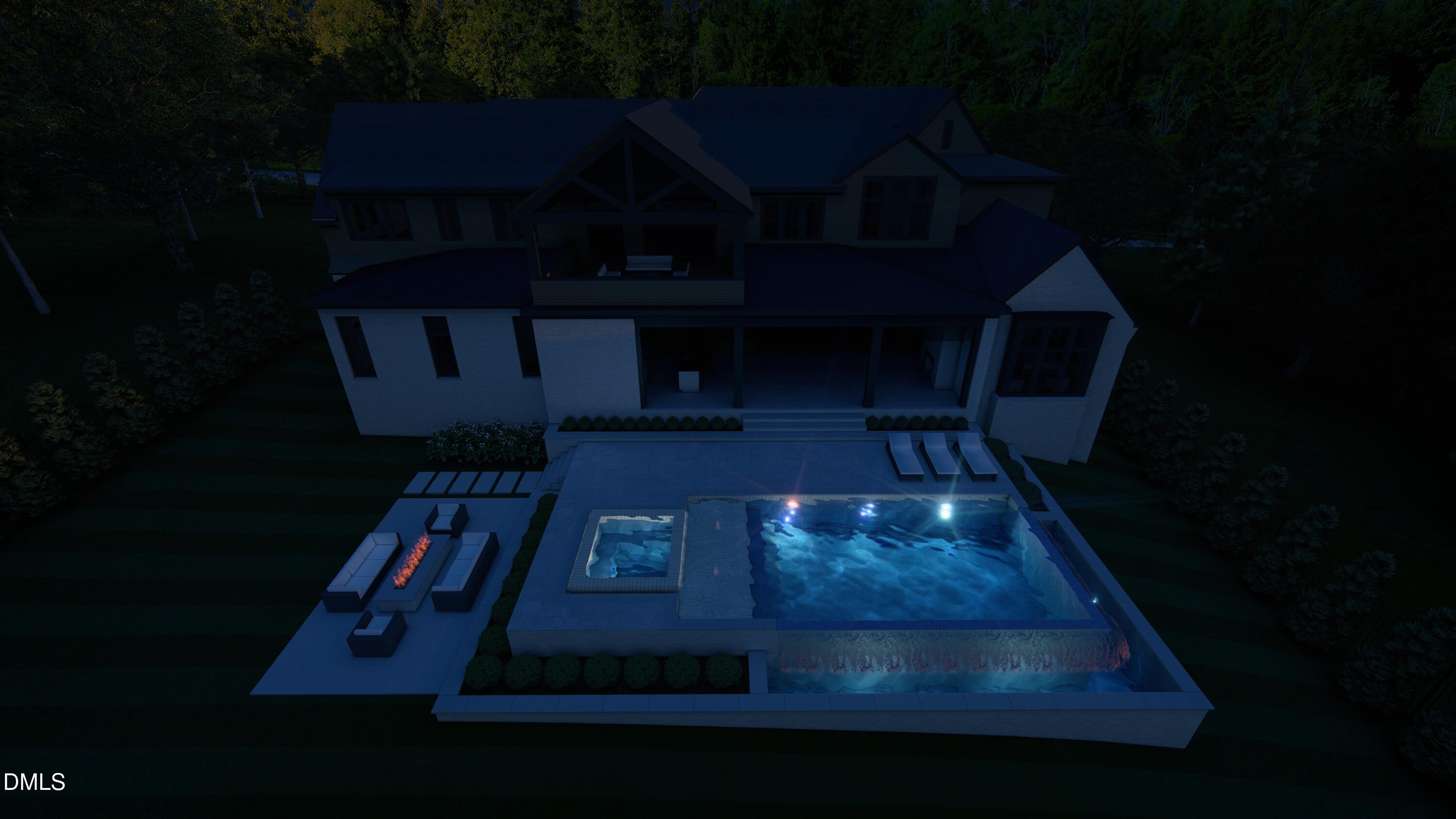 3074 Granville Drive Raleigh, NC 27608 - Photo 19 of 19 3704 Granville_Drone Night