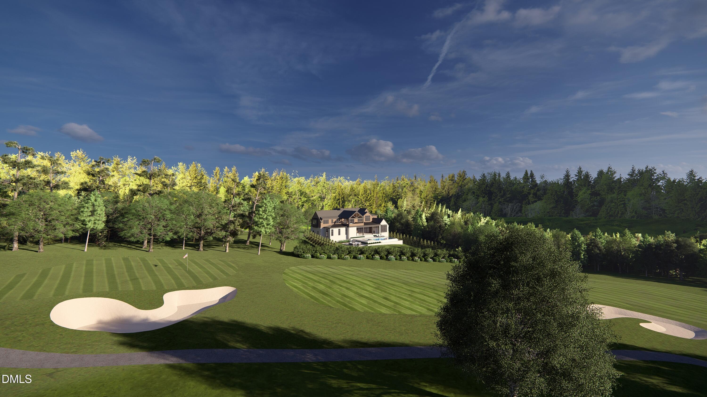 3074 Granville Drive Raleigh, NC 27608 - Photo 7 of 8 a view of a lake from a yard