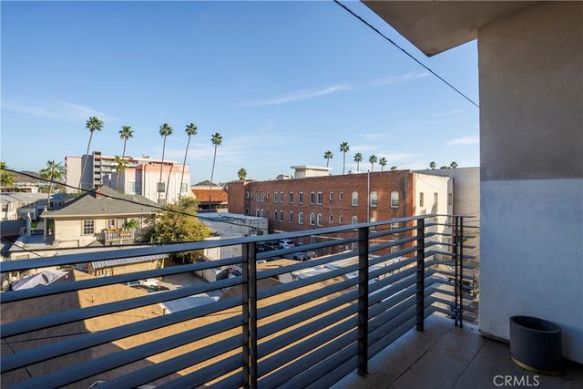 a view of city from balcony