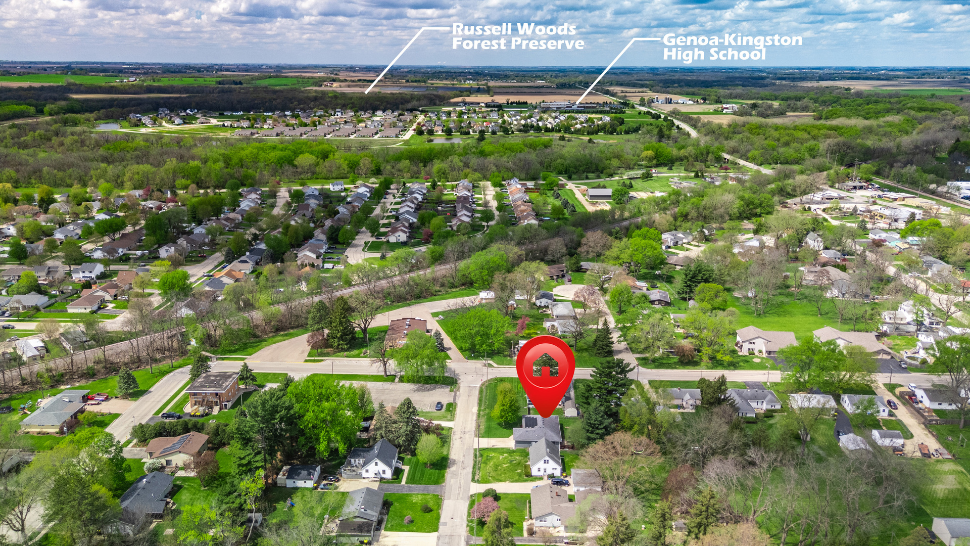 323 West Church Street Genoa, IL 60135 - Photo 28 of 28 a bird view of a building