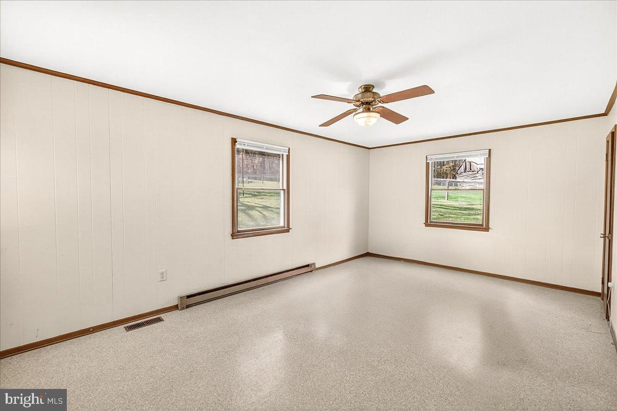 11804 Pleasant Walk Road Myersville, MD 21773 - Photo 21 of 49 an empty room with windows and fan