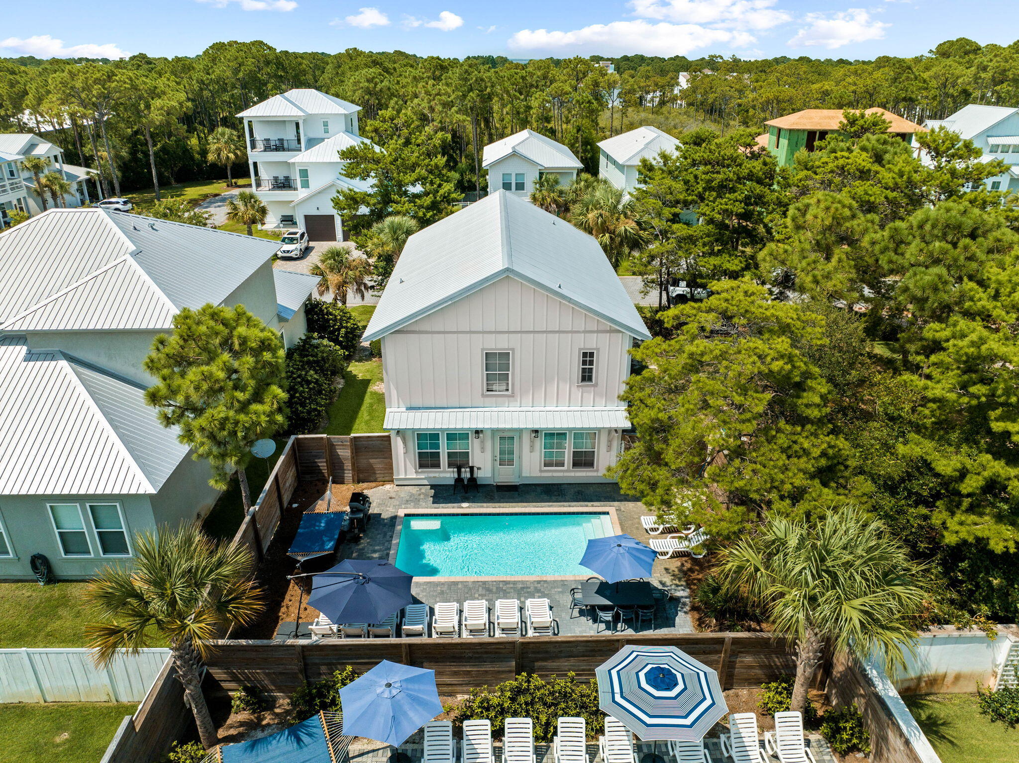 22 Mobile Street Miramar Beach, FL 32550 - Photo 48 of 55 a front view of a house with garden