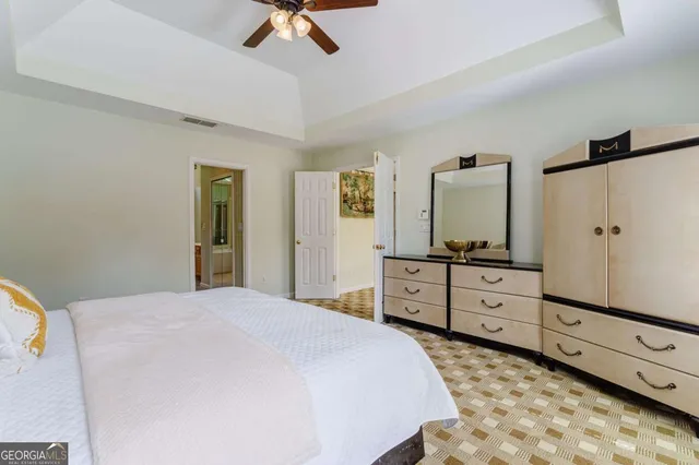 a view of a yard with swimming pool