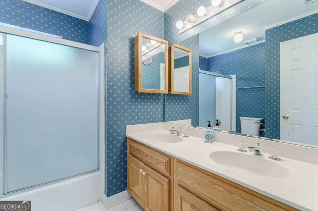 a view of an outdoor space and swimming pool