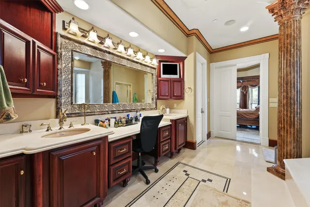 a close view of shower curtain