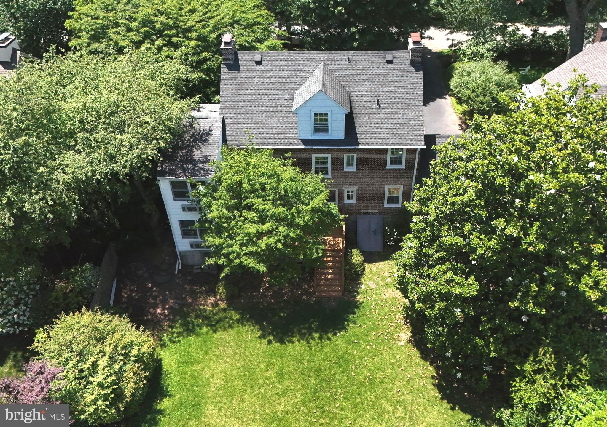 19 Farm Road Wayne, PA 19087 - Photo 2 of 41 a aerial view of a house with a yard and garden