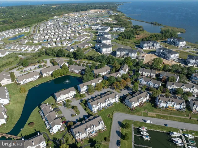 an aerial view of a city with lots of residential buildings