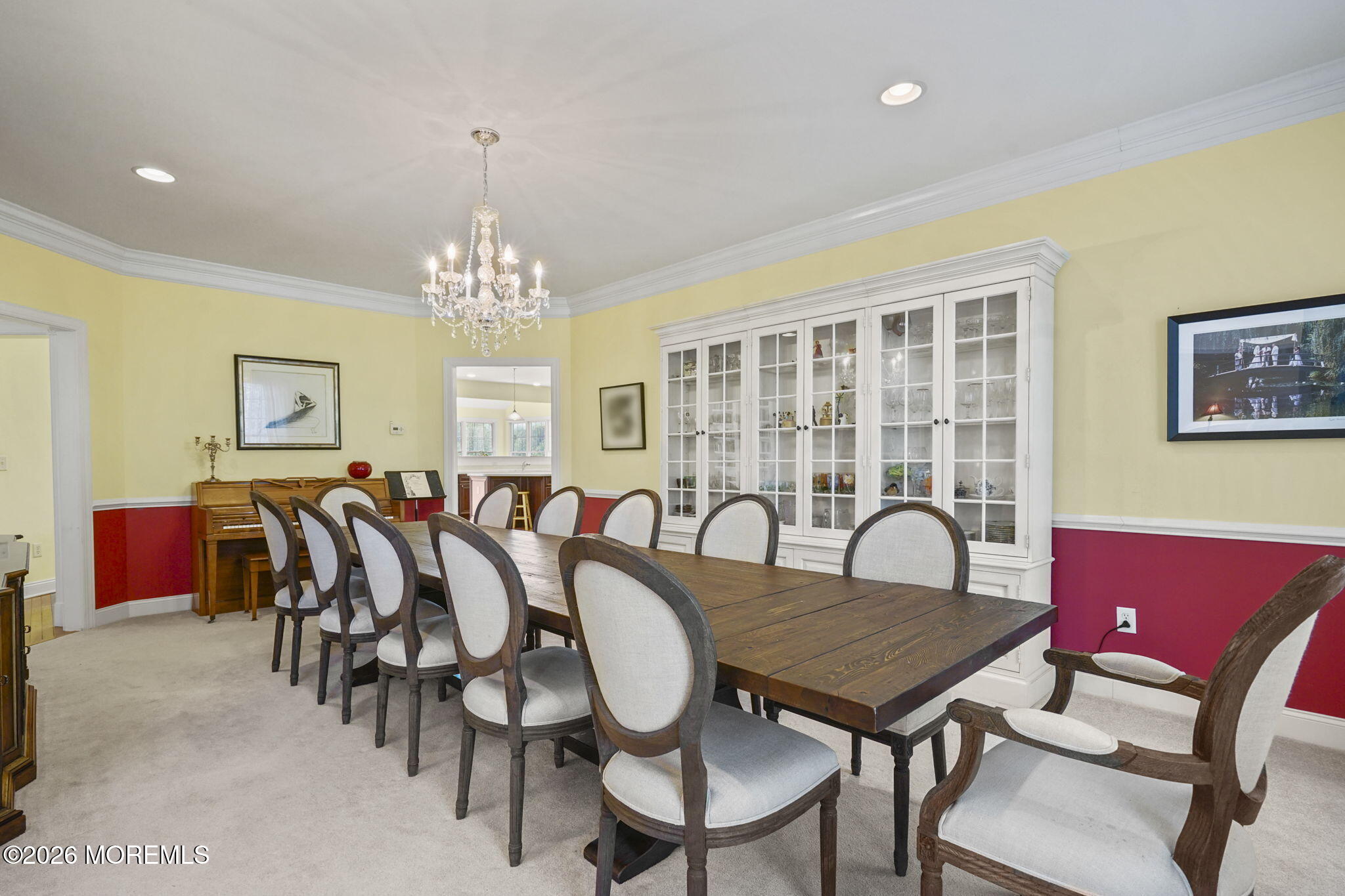 10 Rockingham Court Manalapan, NJ 07726 - Photo 19 of 91 a view of a dining room with furniture window and wooden floor