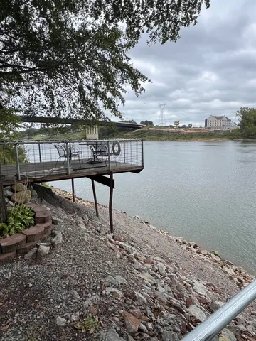 a view of wooden floor with a sink