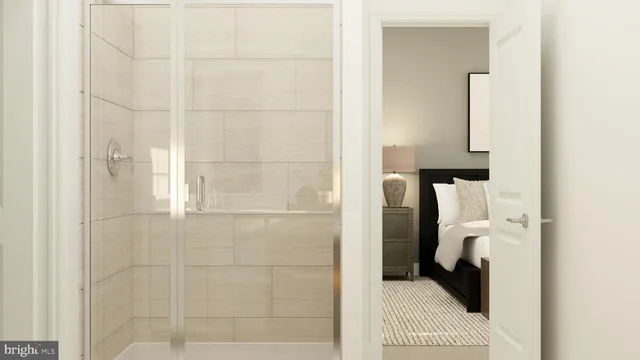 a view of a walk in closet