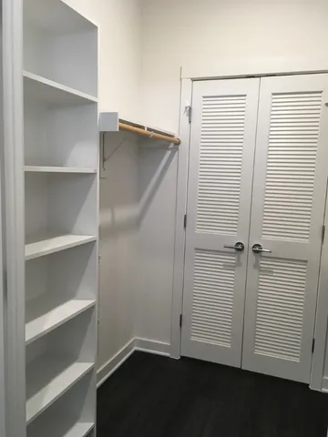 a view of closet area