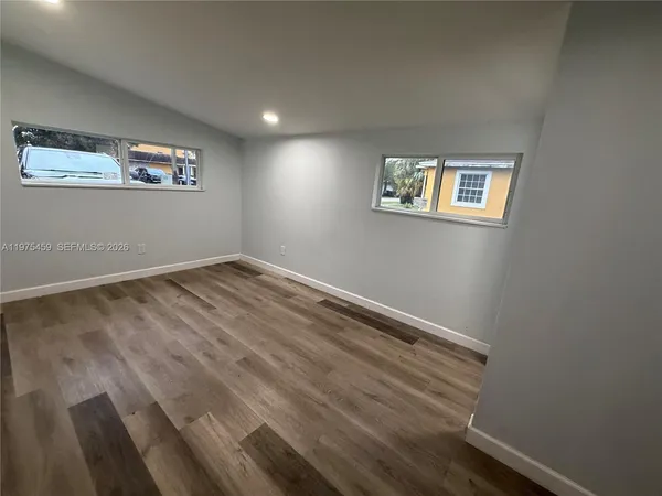 a view of a hallway with window