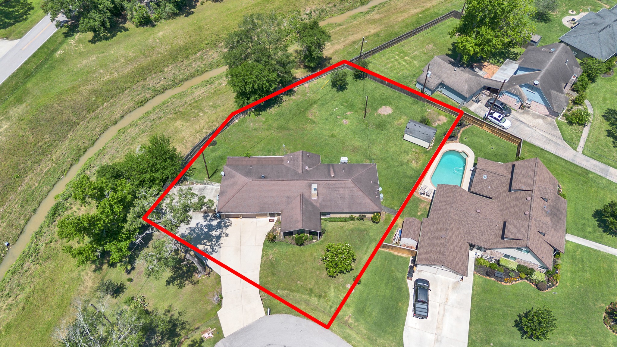 603 Casper Court Spring, TX 77373 - Photo 29 of 31 Look how big this yard is!