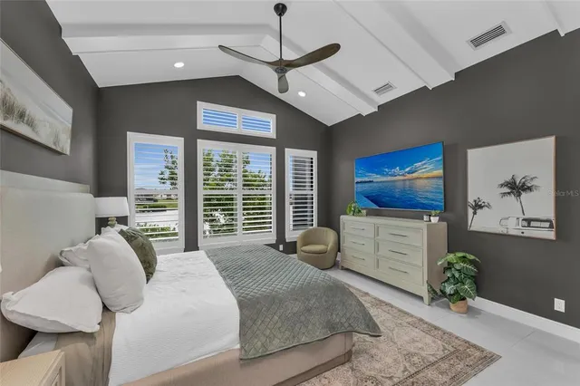 a view of lake and a yard