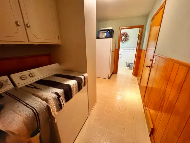 a view of walk in closet with large window