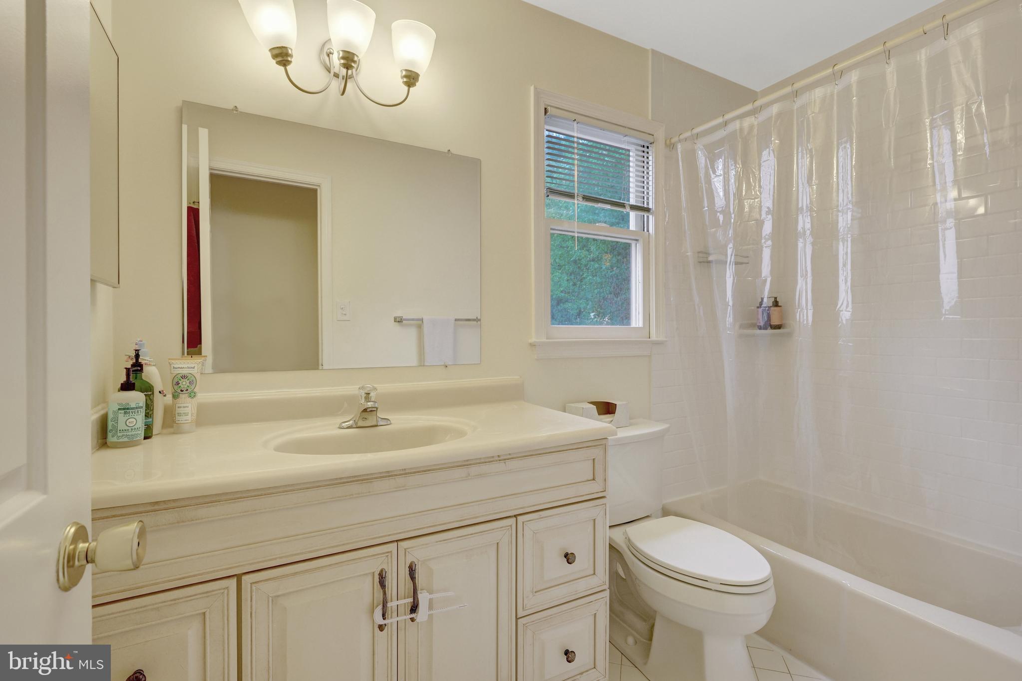 6868 Chelsea Road McLean, VA 22101 - Photo 27 of 41 a bathroom with a sink a toilet and a mirror
