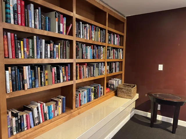 a front view of a building