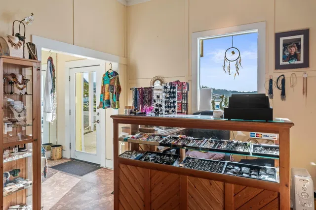 a view of a building with many windows