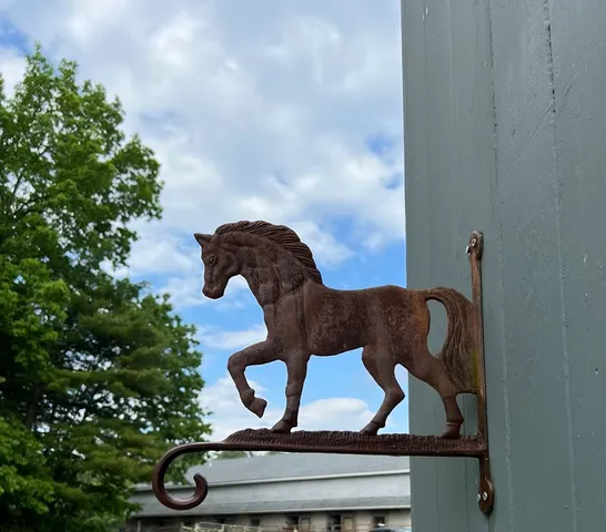 a view of a green field with clear sky