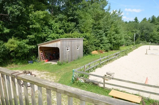 a backyard of a house