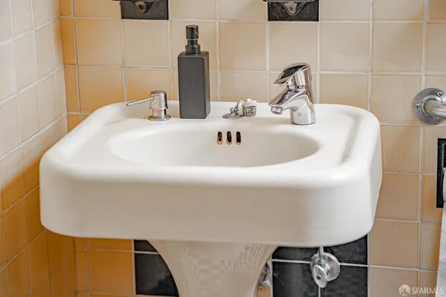 a bathroom with a sink