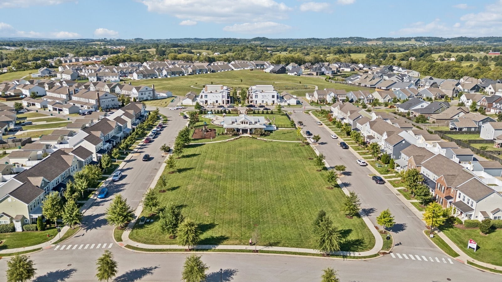 329 Harvest Point Boulevard Spring Hill, TN 37174 - Photo 41 of 45 an aerial view of residential houses with outdoor space