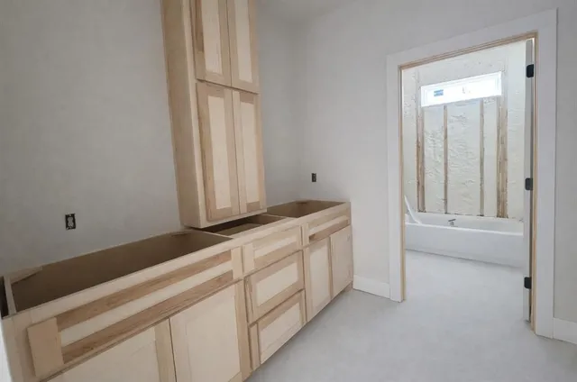a bathroom with a sink and a bathtub