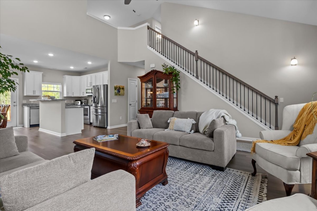 10011 Wendy Way Lyles, TN 37098 - Photo 5 of 51 a living room with furniture and kitchen view
