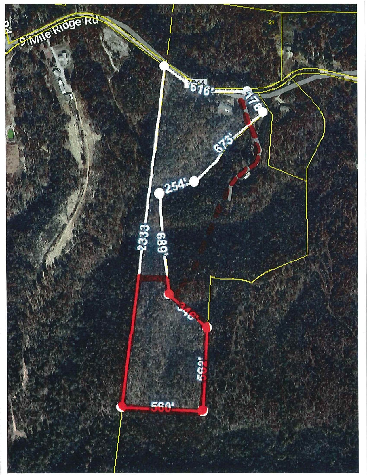 0 Nine 9 Mile Ridge Road Duck River, TN 38454 - Photo 4 of 8 a bird view of a house