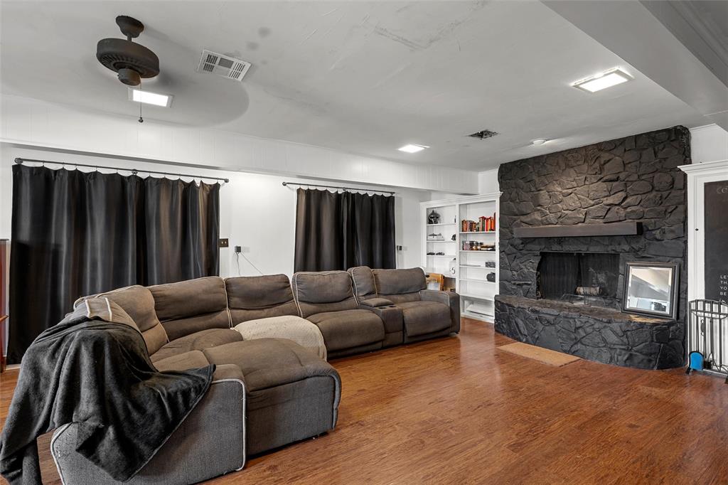2139 Meandering Way China Spring, TX 76633 - Photo 2 of 20 a living room with furniture and a fireplace