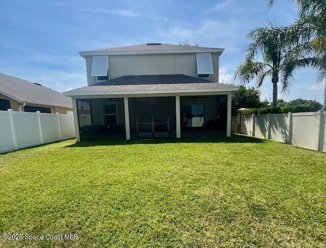 1807 Elkins Point Melbourne, FL 32935 - Photo 12 of 13 a view of a house with a garden and plants